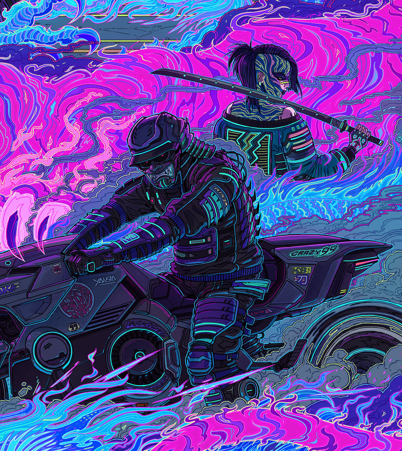 Wallpaper #vRmoAo8BtGB6xQ78u0rK37 Cyberpunk 2077 Gangs Posters on Behance