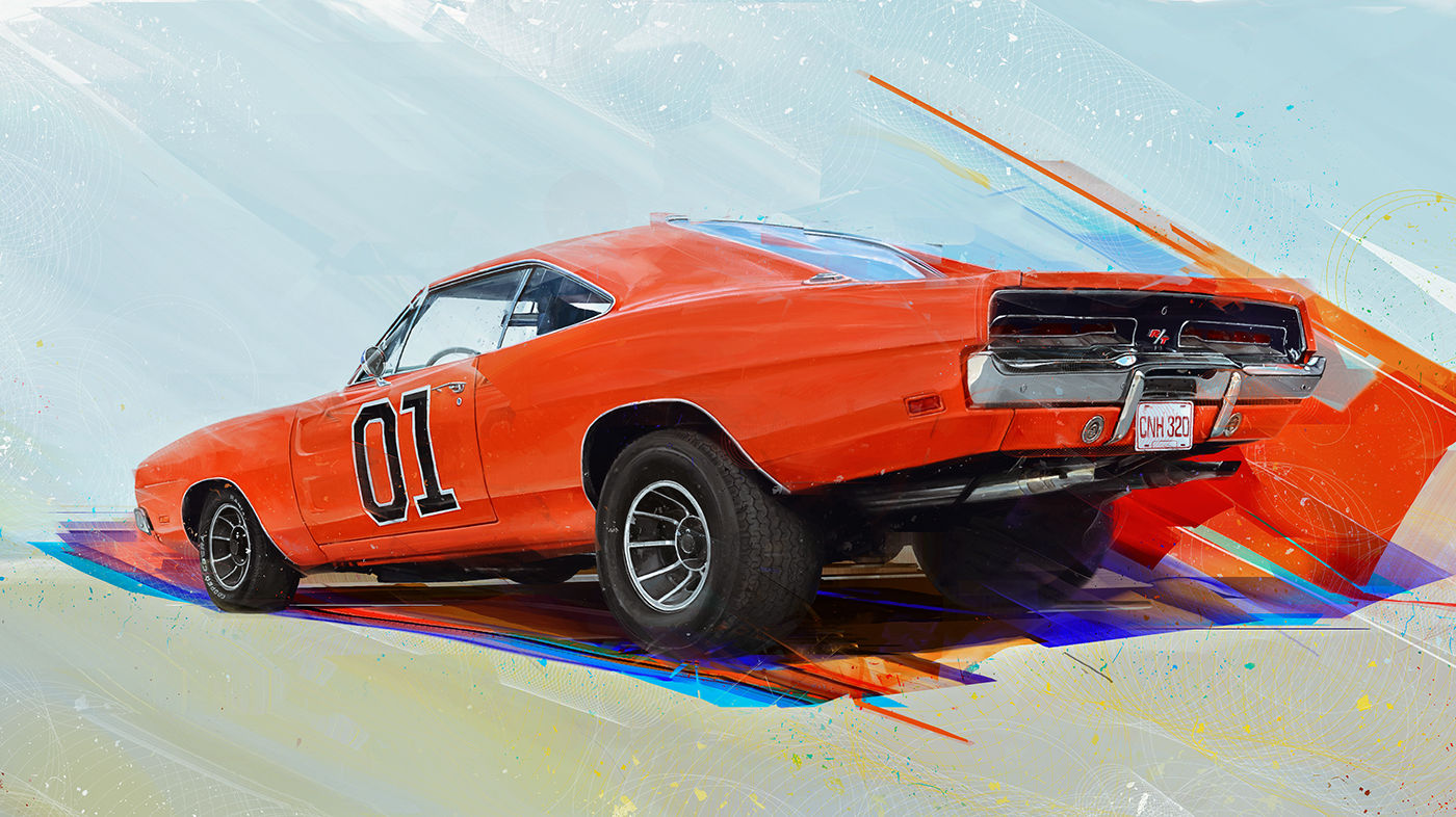 Wallpaper #1hnEN48BtGB6xQ78SaZQ34 Muscle Car Art on Behance