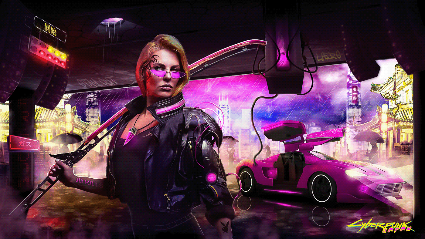 Wallpaper #4-qRVZMBlwTYPL18wQ0783 Cyberpunk 2077 Japan Image Manipulation Concept Art on Behance