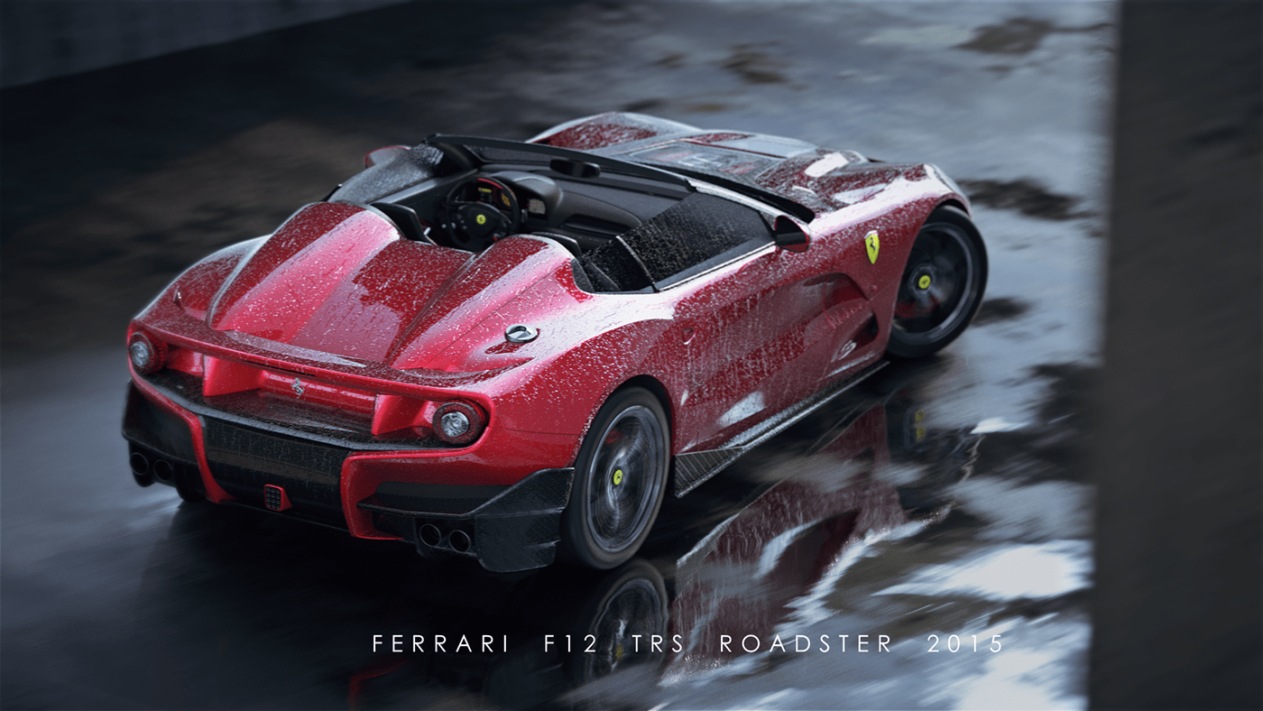 Wallpaper #e0D-MJMBJhL2WPbam8RI41 Ferrari F12 Trs Roadster Cgi Behance
