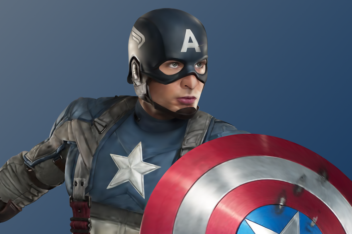 Wallpaper #X6WyOJMBVBiSkHCa345X50 Captain America Vector Gradient Mesh on Behance