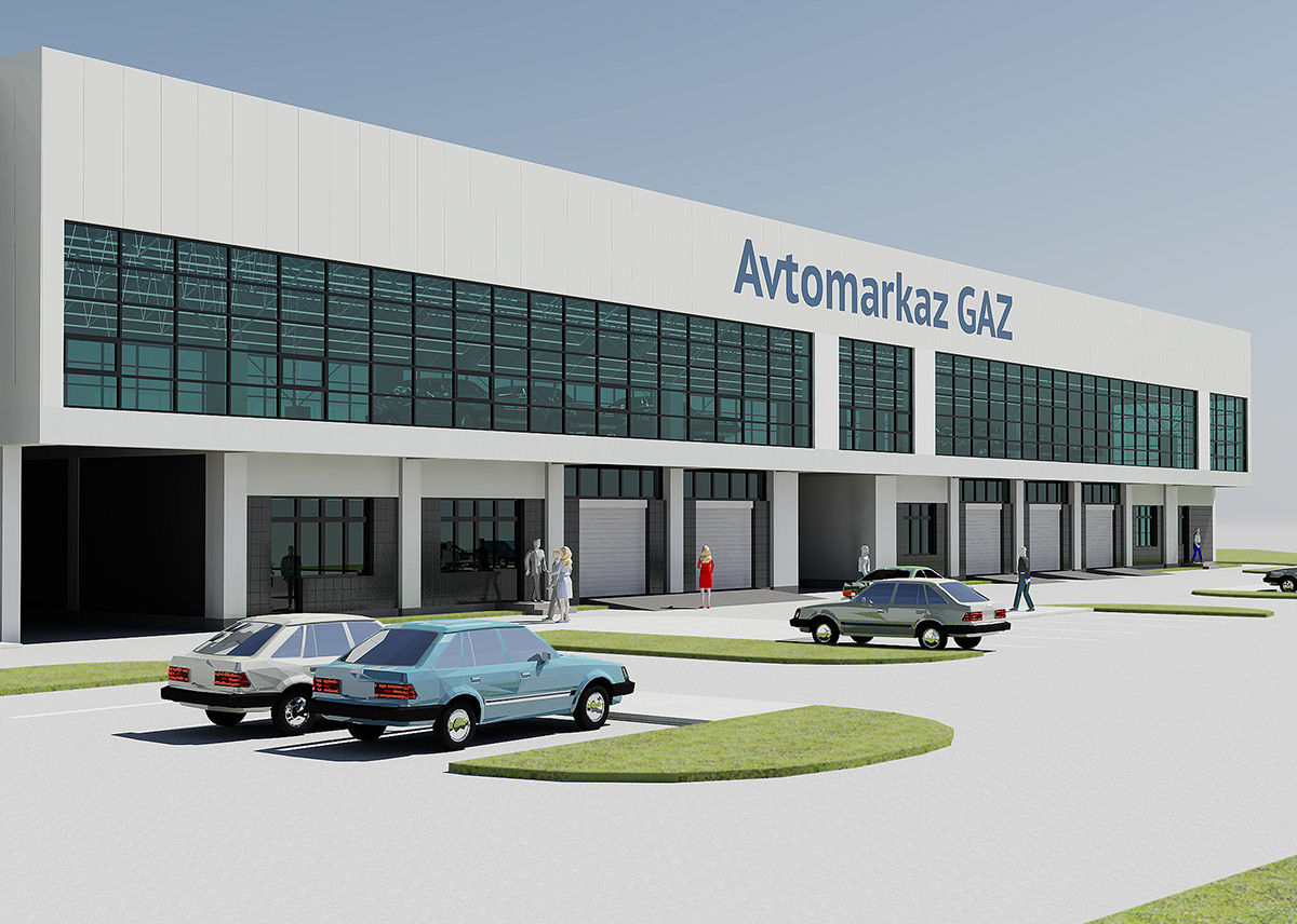 Wallpaper #eEJcPZMBOBpx0NhmC8Qt297 Auto Service and Car Dealership Building in Tashkent Behance