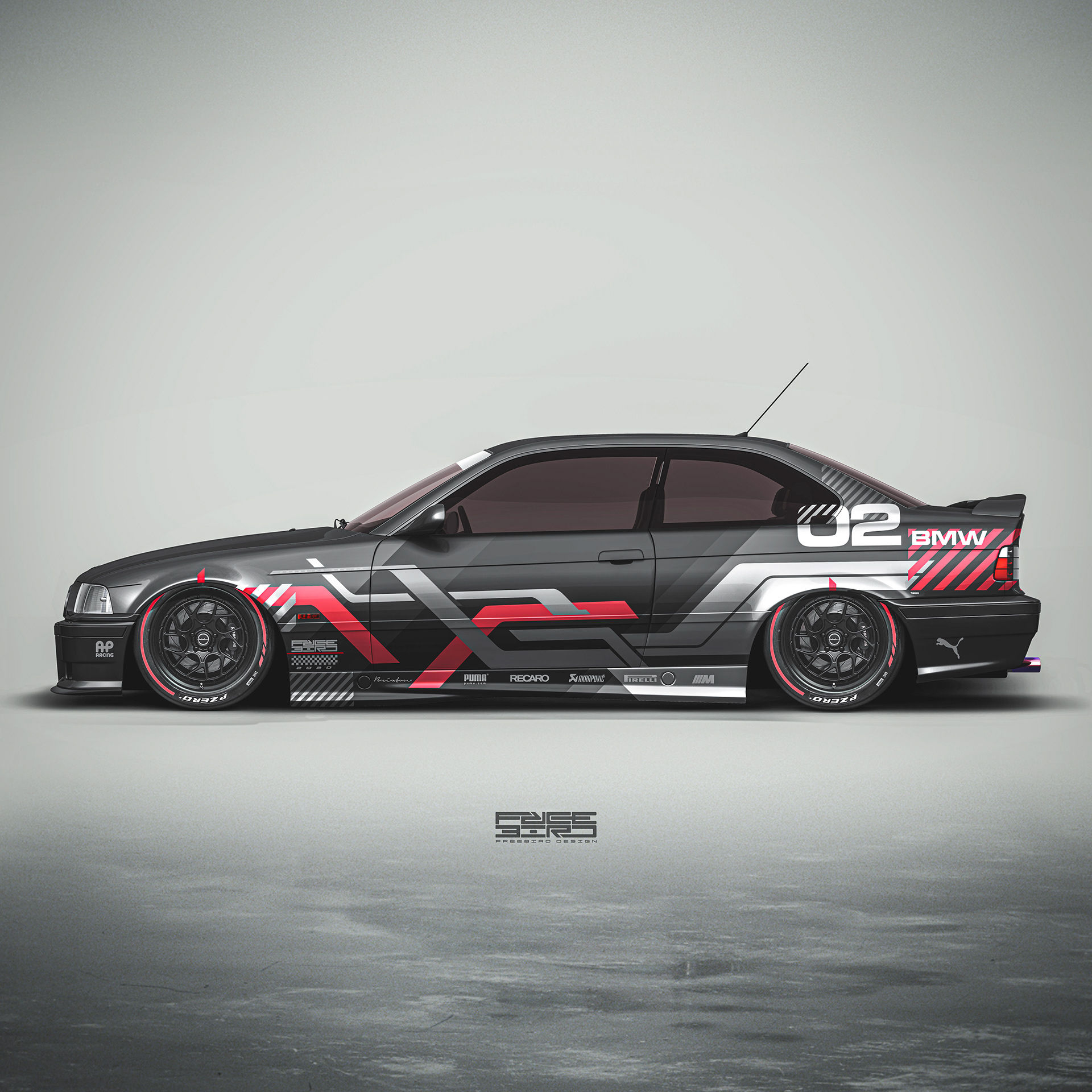 Wallpaper #Zmcr8pIBSpphPi3-zW-j295 BMW E36 M3 Custom Livery Behance