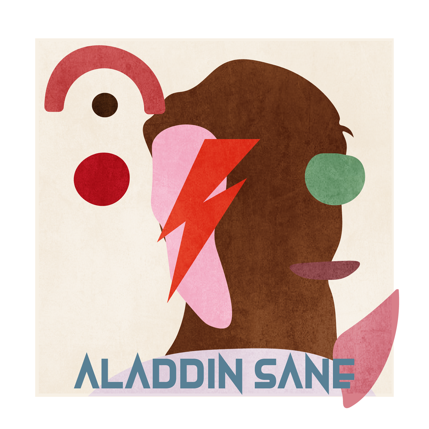 Wallpaper #7030a Aladdin Sane De David Bowie Cd Chez Libertemusic Ref123255141