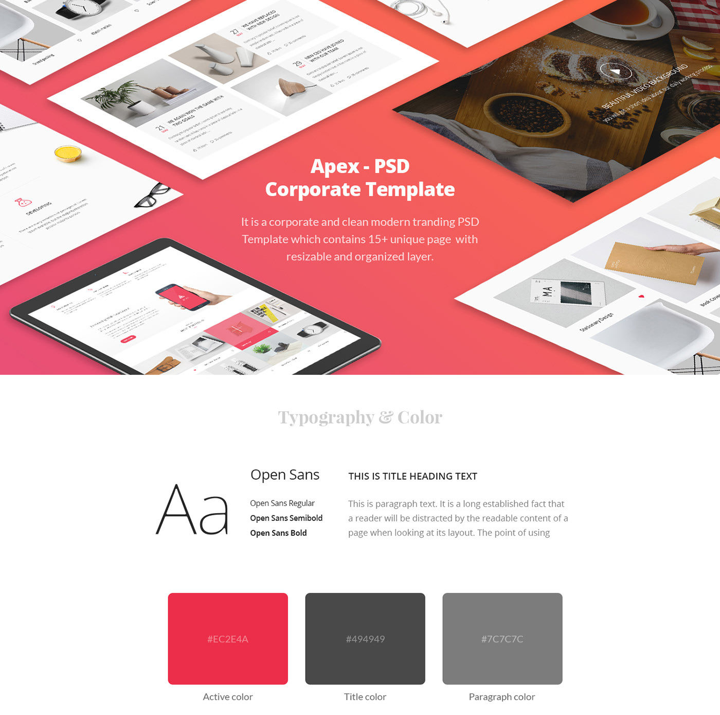 Wallpaper #bWdV_ZIBSpphPi3-jpti283 Apex Corporate Template on Behance