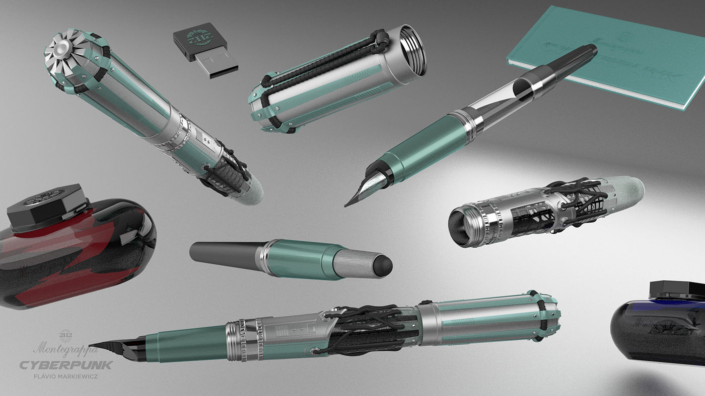 Wallpaper #exnPFo8BtGB6xQ78qG4C44 Montegrappa 2112 Cyberpunk Pen on Behance