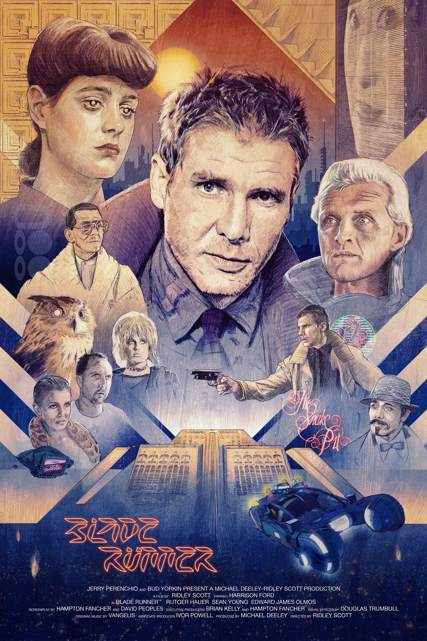 Wallpaper #B2cg7JIBSpphPi3-GlF213 Blade Runner 1982 Behance
