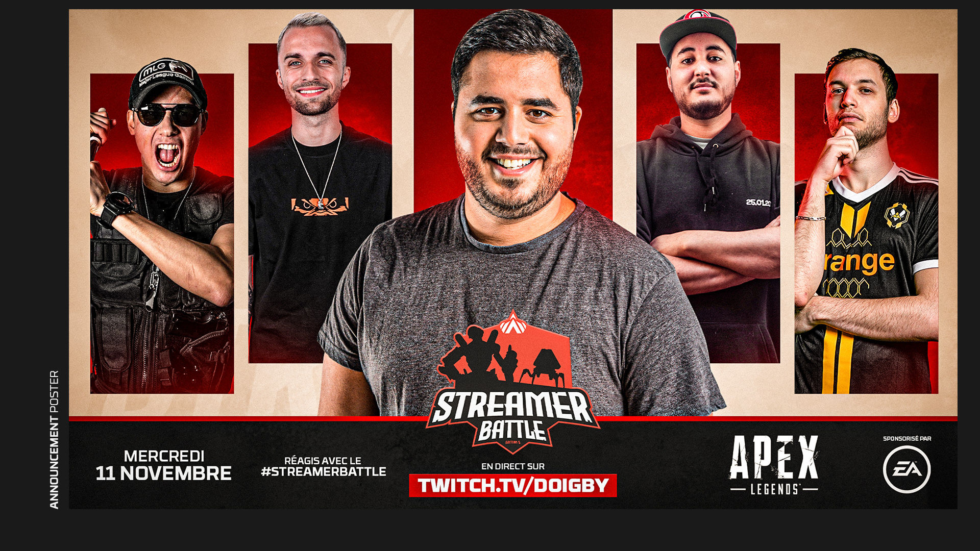 Wallpaper #r0DaL5MBJhL2WPba574_127 Doigby Streamer Battle Apex Legends on Behance