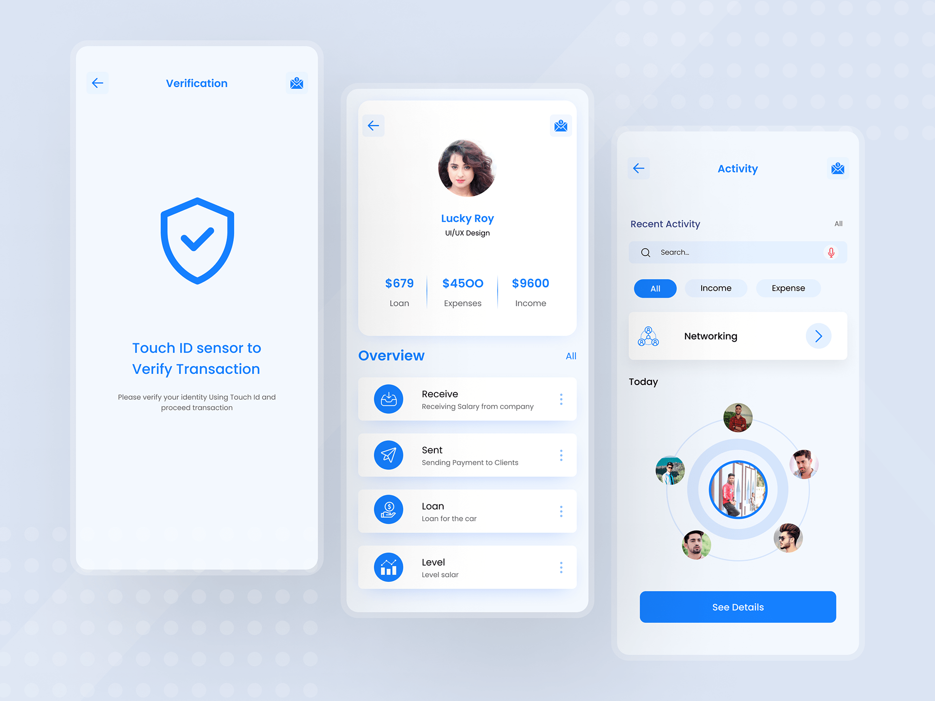 Wallpaper #ZGef9JIBSpphPi3-Vnsf398 Network Verification Ui Mobile App Behance