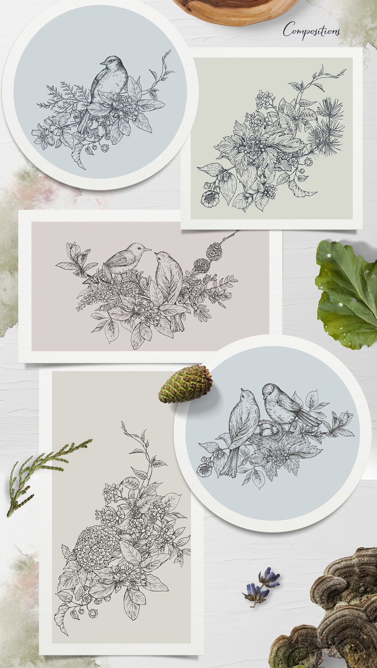 Wallpaper #gXfEJ5MB-pgBXx60hqcW431 Spring in the Forest Vector Illustrations and Patterns on Behance