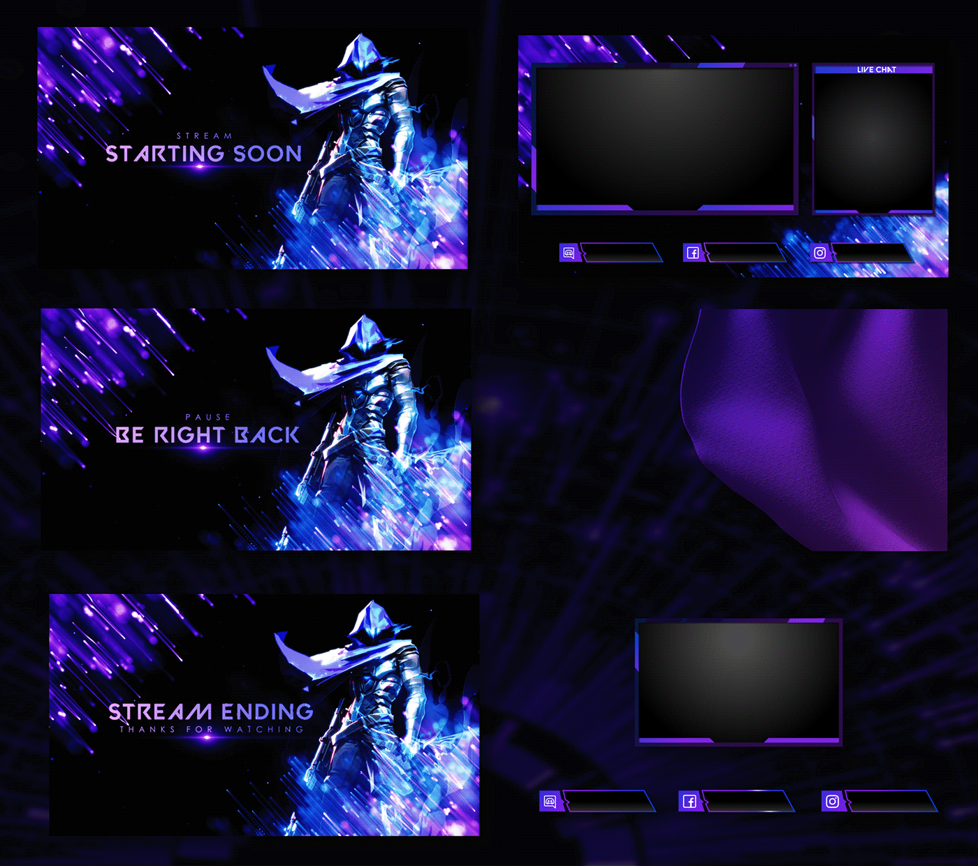 Wallpaper #bme_6ZIBSpphPi3-ekMU199 Omen Valorant Free Stream Overlay Animated Behance