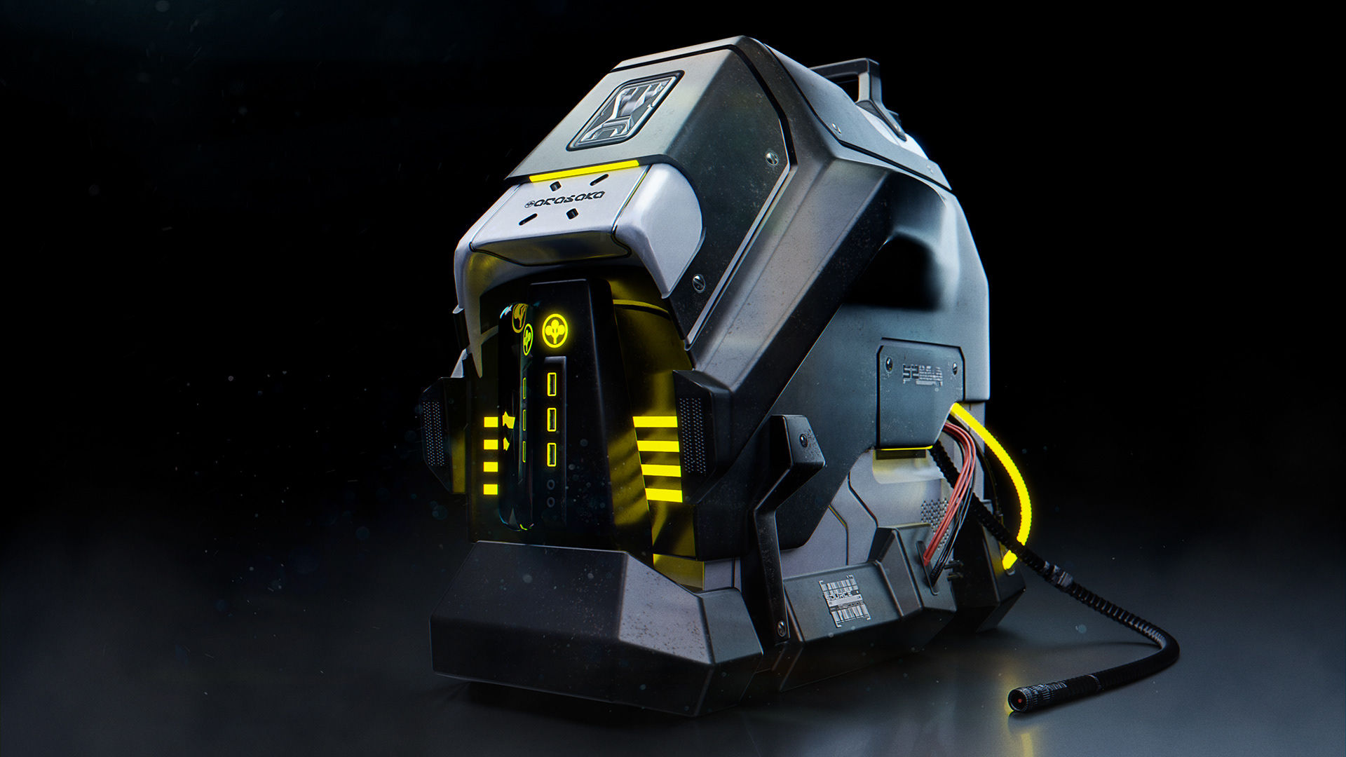 Wallpaper #OBlXAo8BtGB6xQ78sEpo32 Cyberpunk PC Case Behance