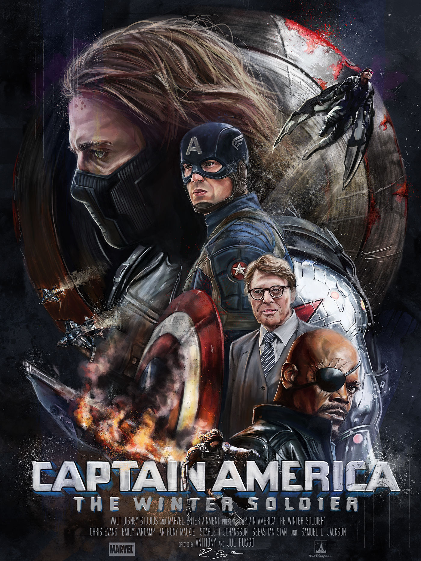 Wallpaper #n0W5no4B7YBJg1BVtqJ743 Captain America the Winter Soldier Poster Posse 5 on Behance