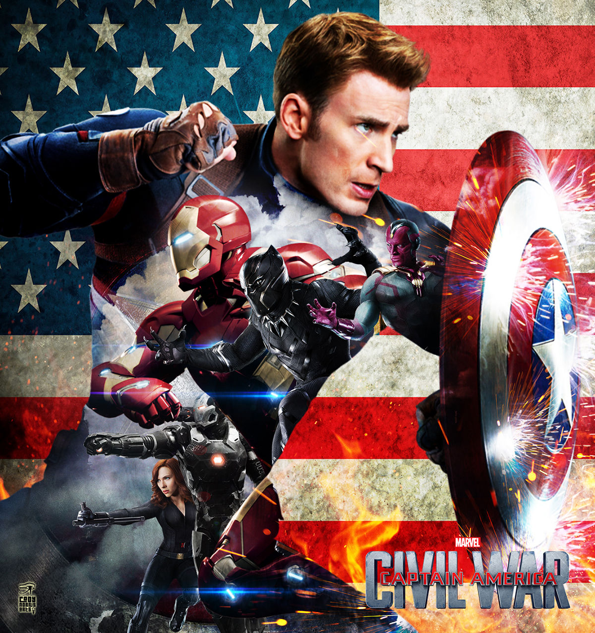 Wallpaper #GzHRNZMB5zzyi_yYiViU42 Captain America Civil Warfan Art on Behance