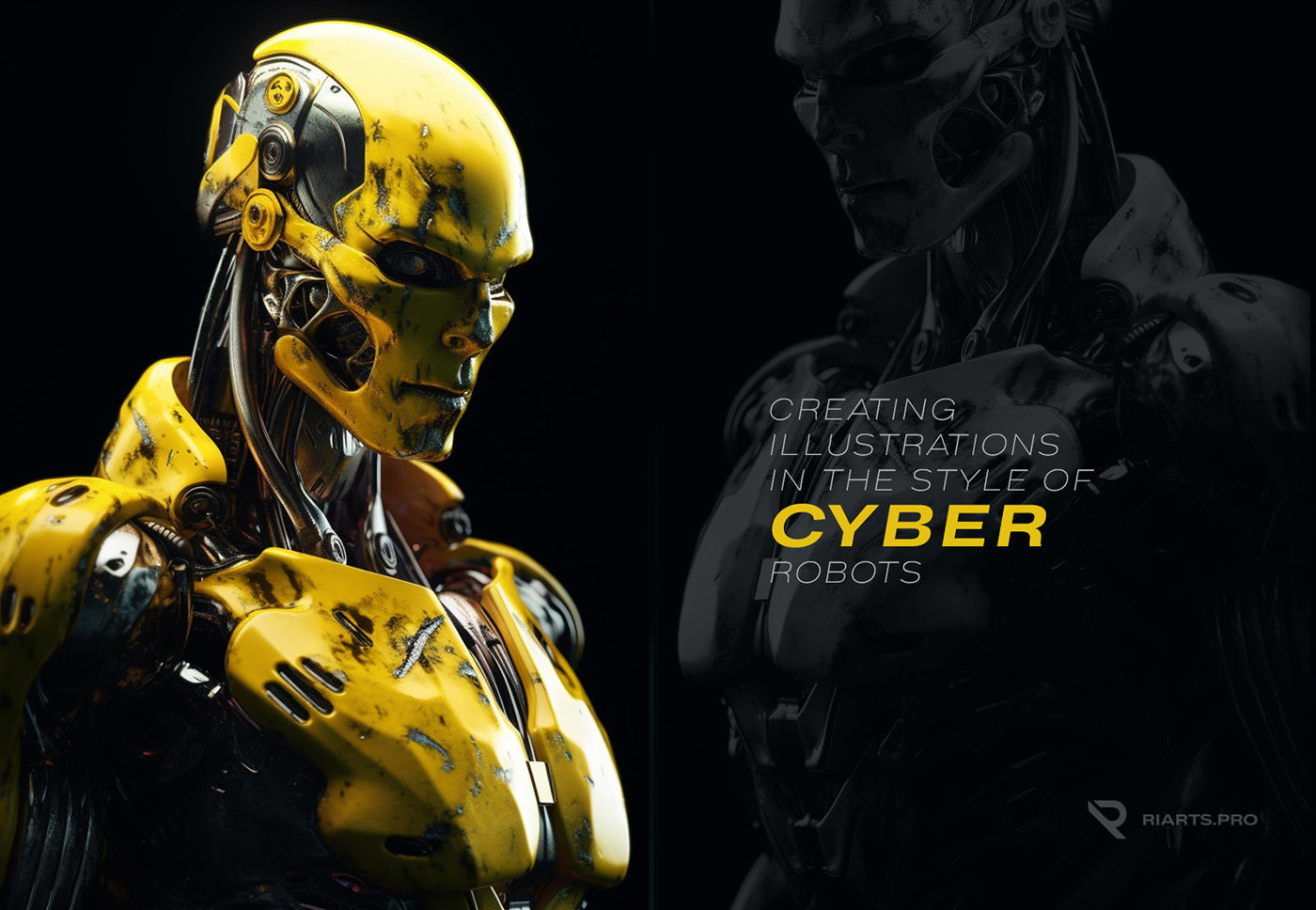 Wallpaper #EWc7-pIBSpphPi3-H5AG208 Cyber Robots Illustration Behance