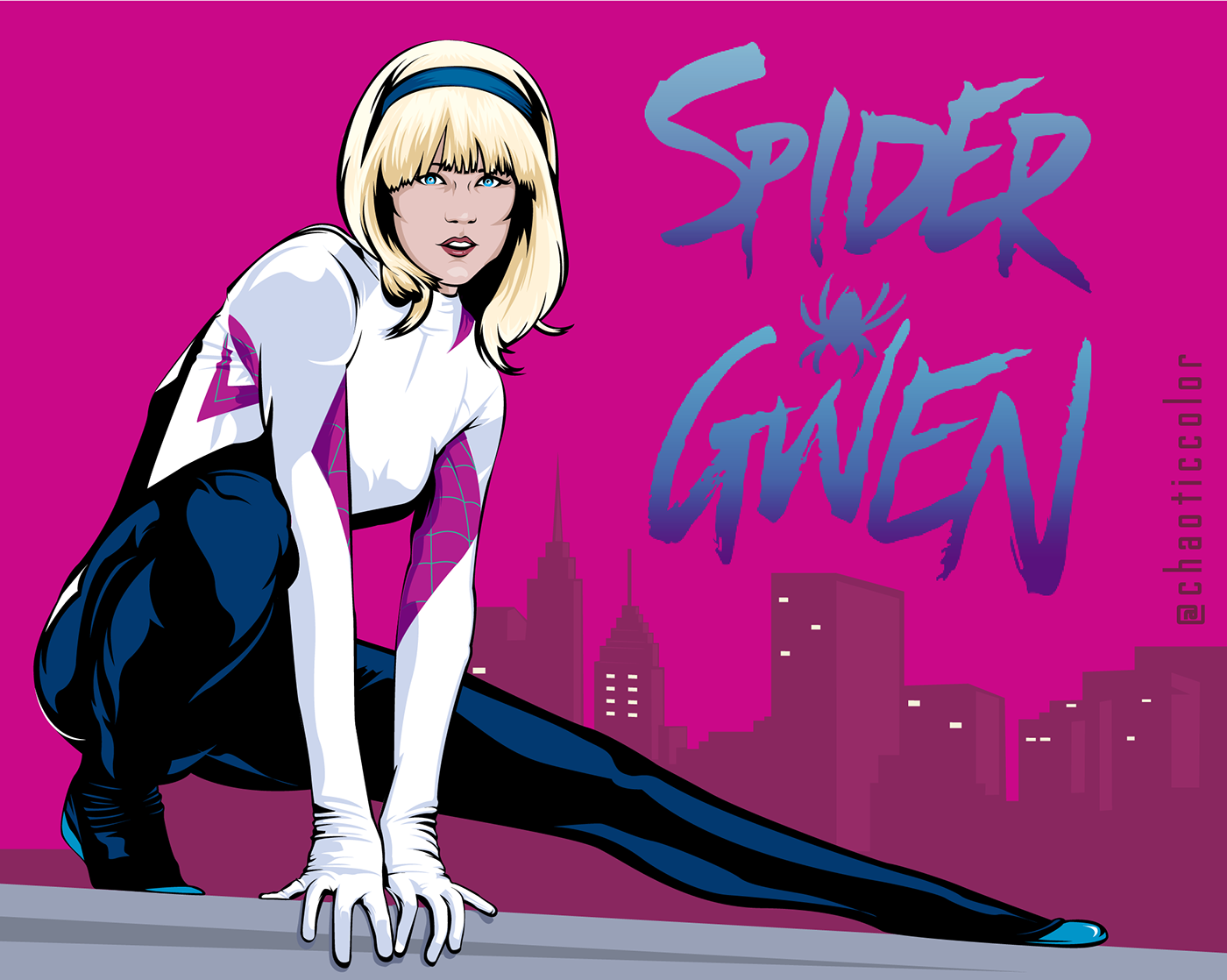 Wallpaper #x_SDOpMBKFX8bn3rH3iq42 Spider Gwen on Behance