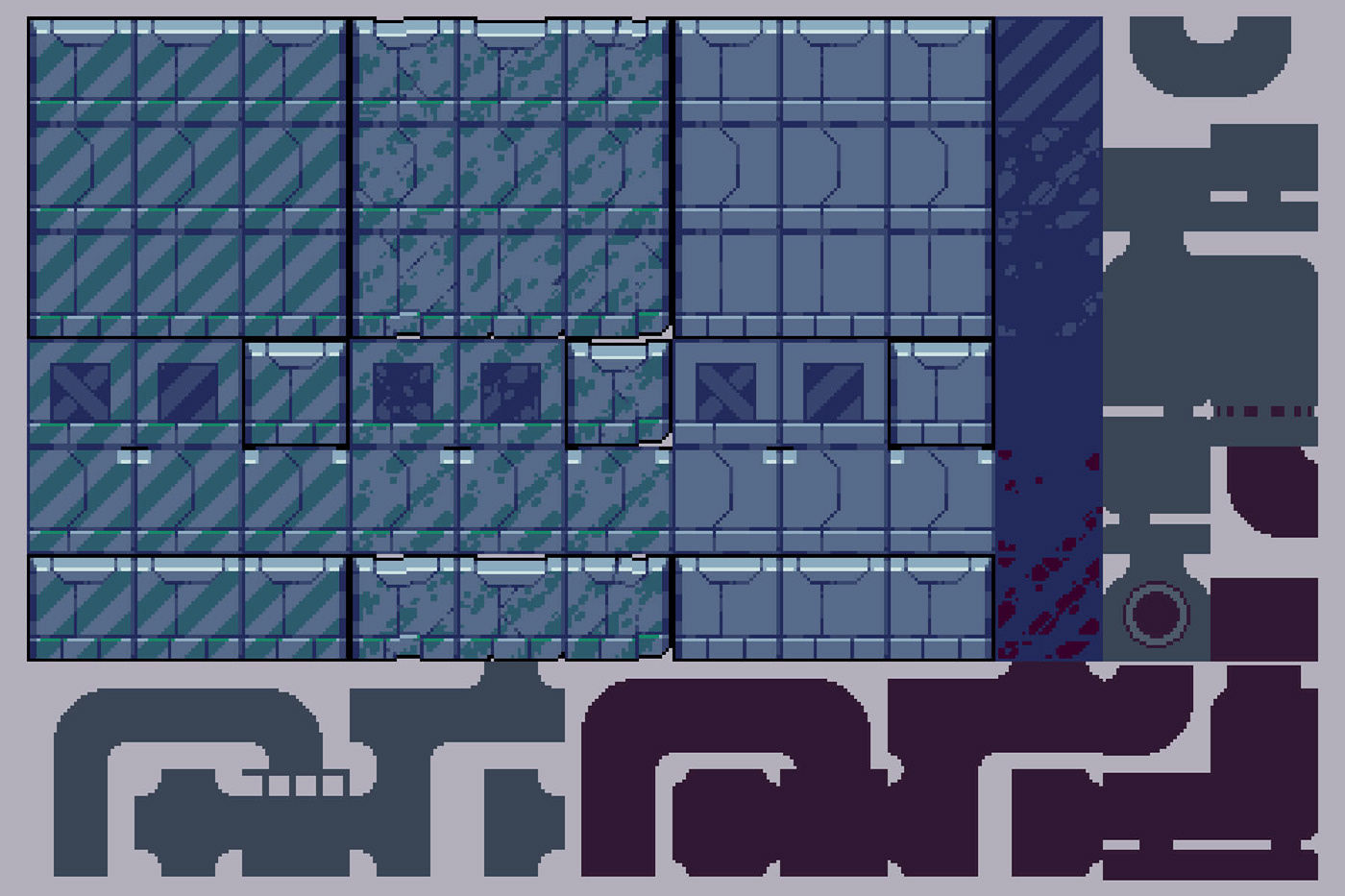 Wallpaper #-mgvGJMBSpphPi3-pxG3139 Lab Game Tileset Pixel Art Behance