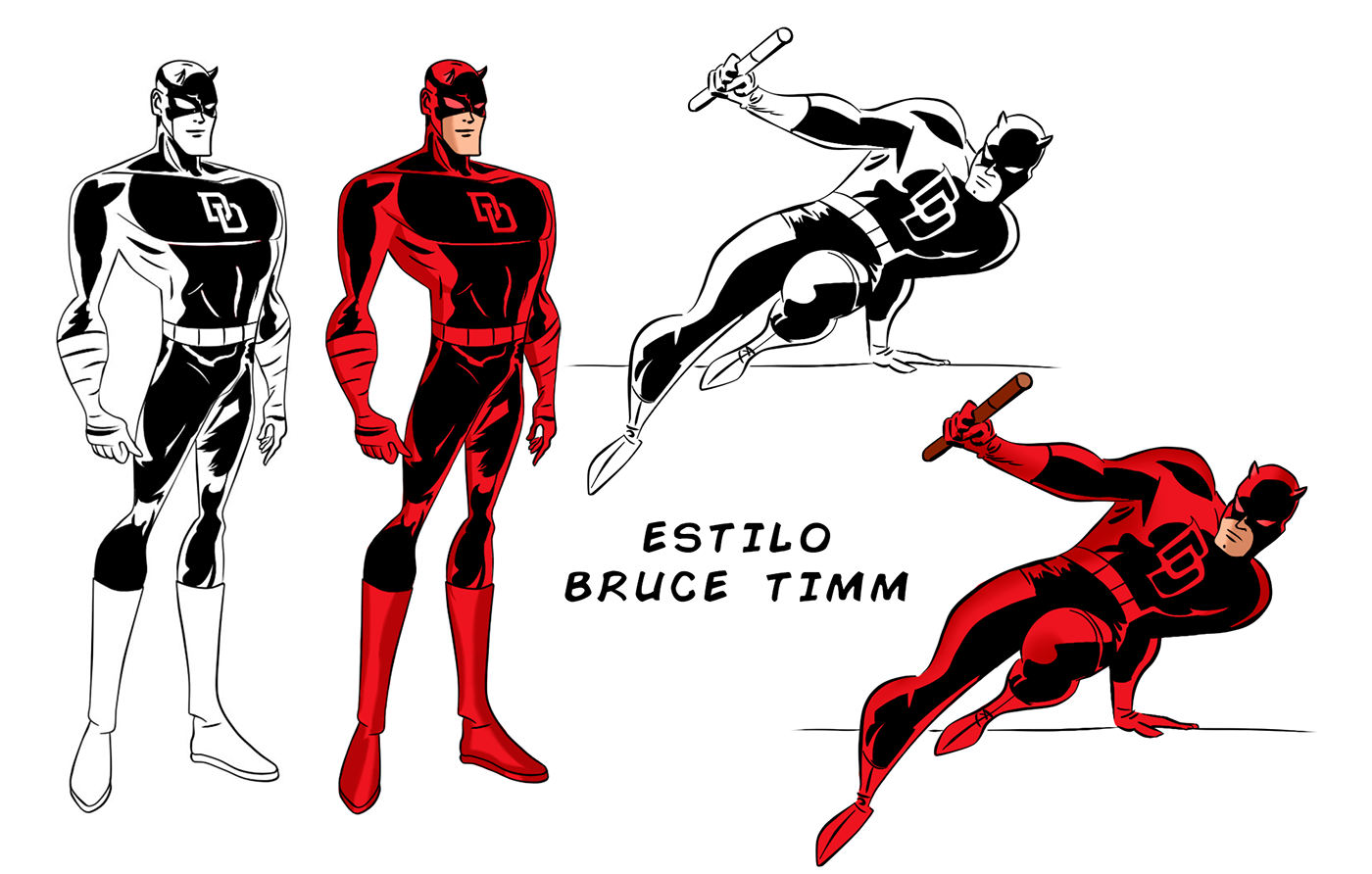 Wallpaper #ozGqNZMB5zzyi_yY9VfV176 Daredevil Character Design Process on Behance