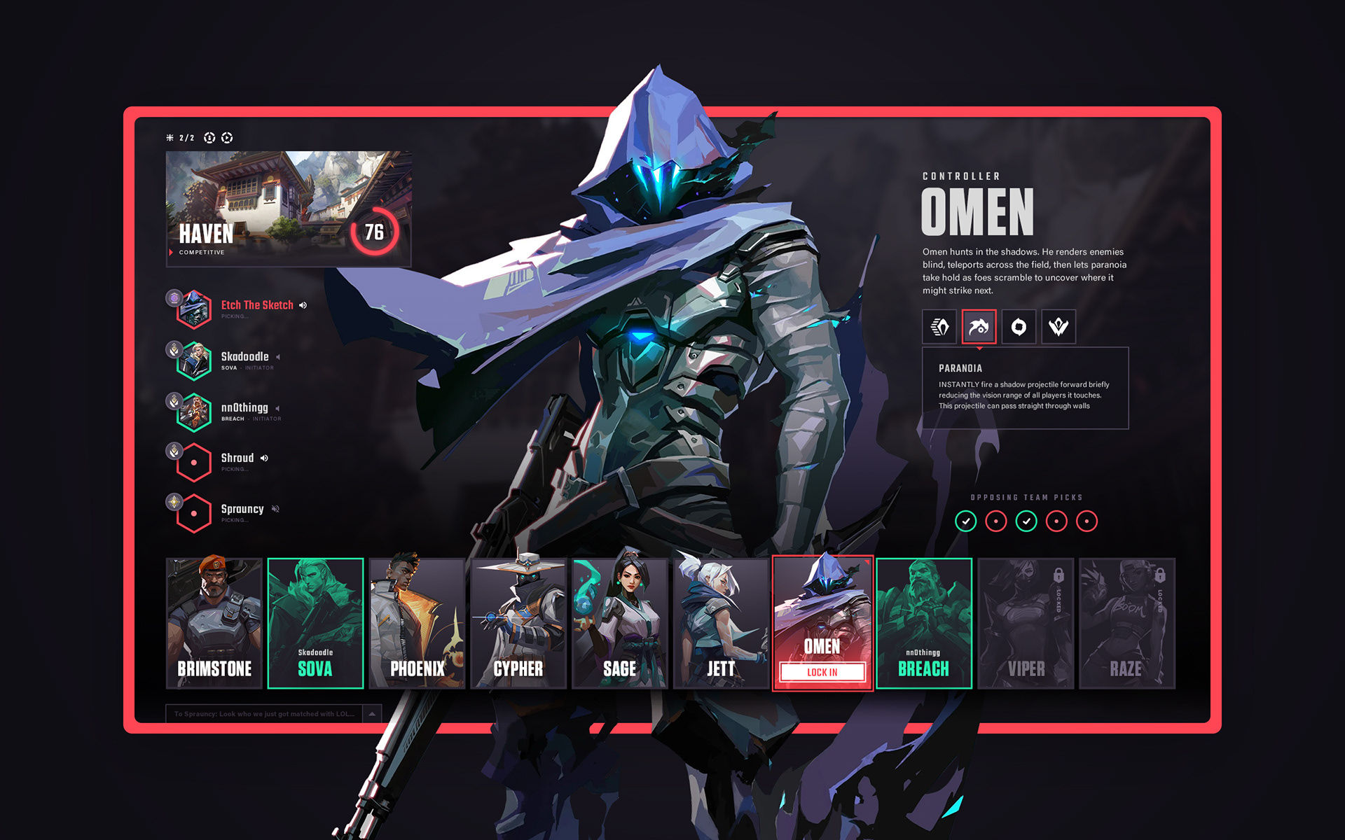 Wallpaper #8Bk9FY8BtGB6xQ785Gqg45 Valorant Agent Select Ui Redesign Behance