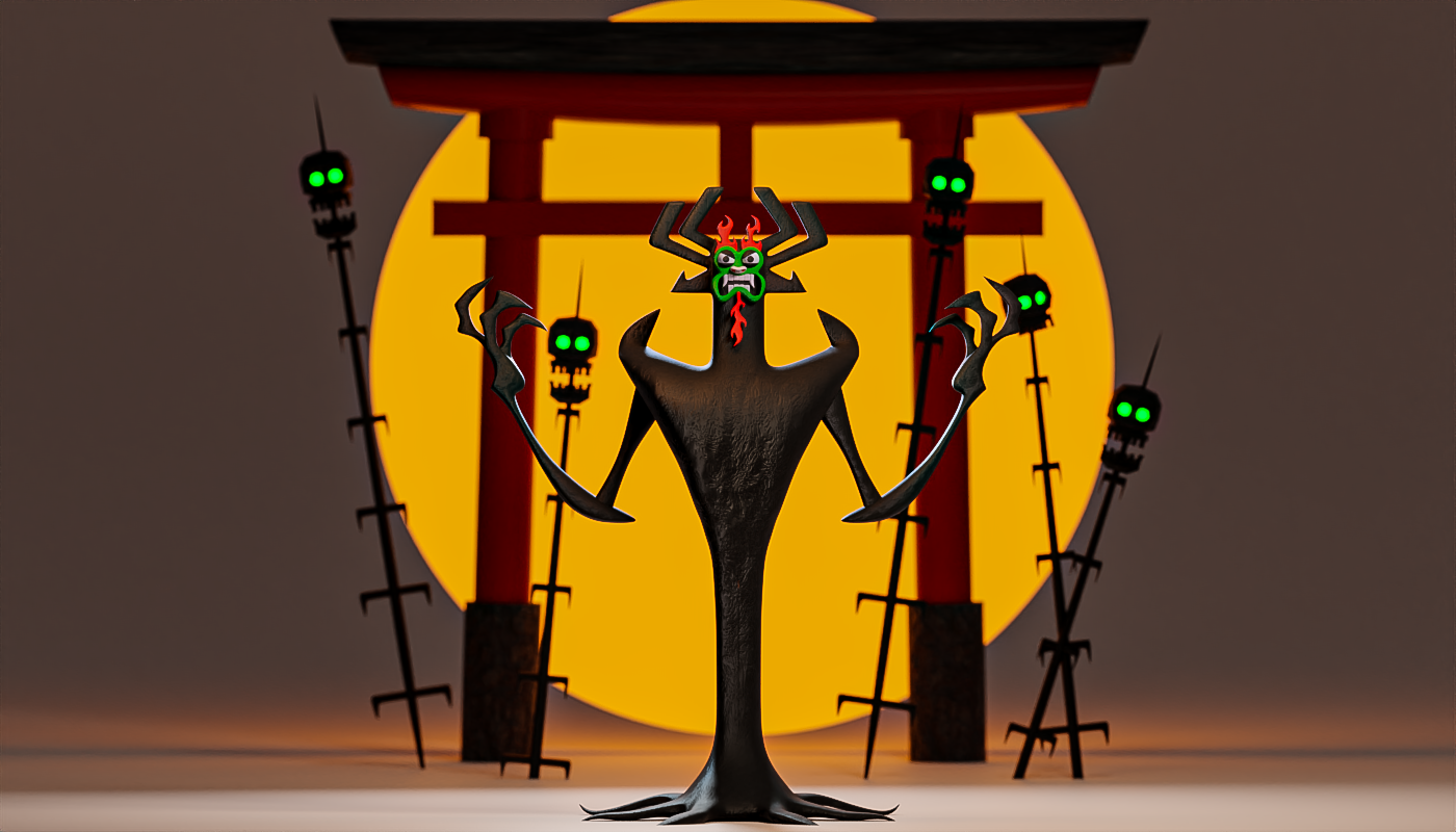 Wallpaper #LQPxZZMBpyOg8YnEktpT52 Aku Samurai Jack 3D Modeling on Behance