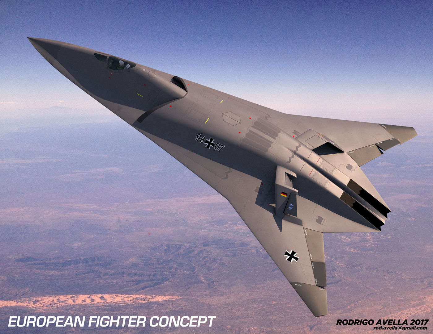 Wallpaper #xP82a5MB3lSXT3zU3-f_8 European Sixth Generation Concept Fighter Aircraft Behance