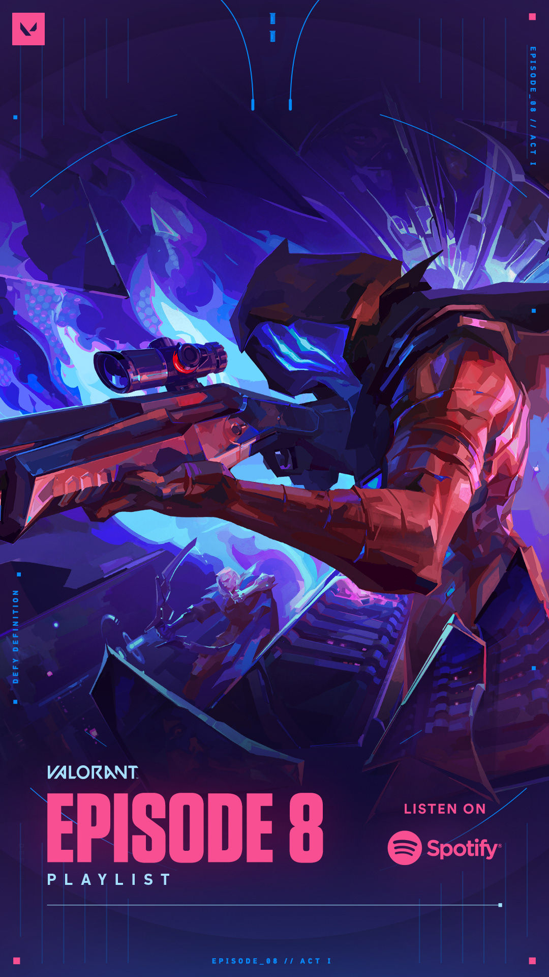 Wallpaper #Hx2JKpMBlOZrFDOkXMQb8 Valorant Episode 8 Battlepass Social Assets Behance