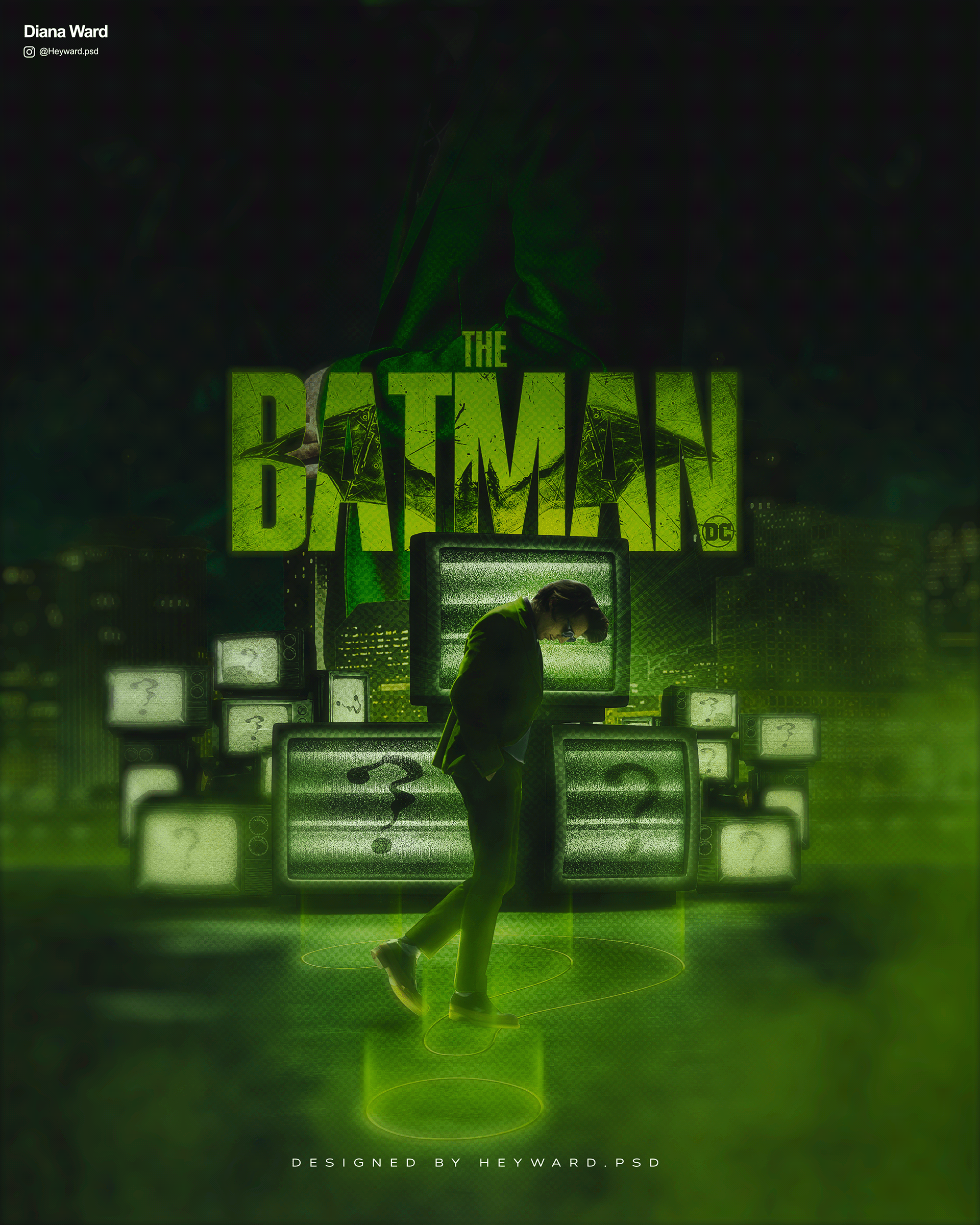 Wallpaper #pywtSpMB0E1QgA7wOvWE16 The Riddler Fanart Poster on Behance