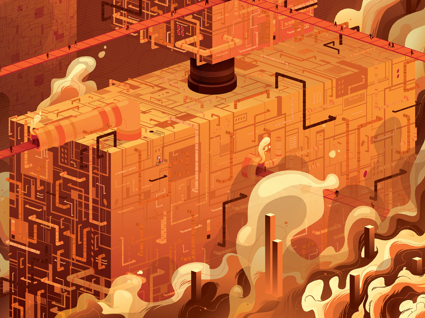 Wallpaper #NWcH9pIBSpphPi3-kYJt89 Adobe Illustrator Feature Illustration on Behance