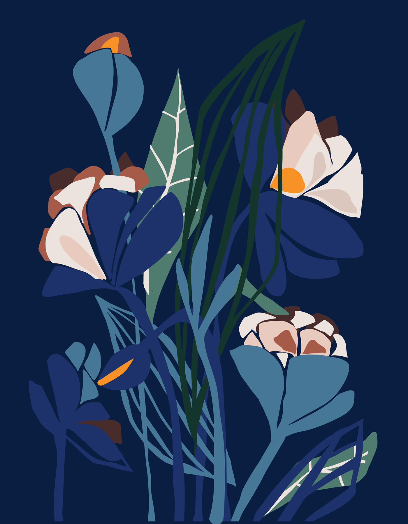 Wallpaper #3Gex85IBSpphPi3-v3Zj388 Digital Illustration Topical Nights on Behance