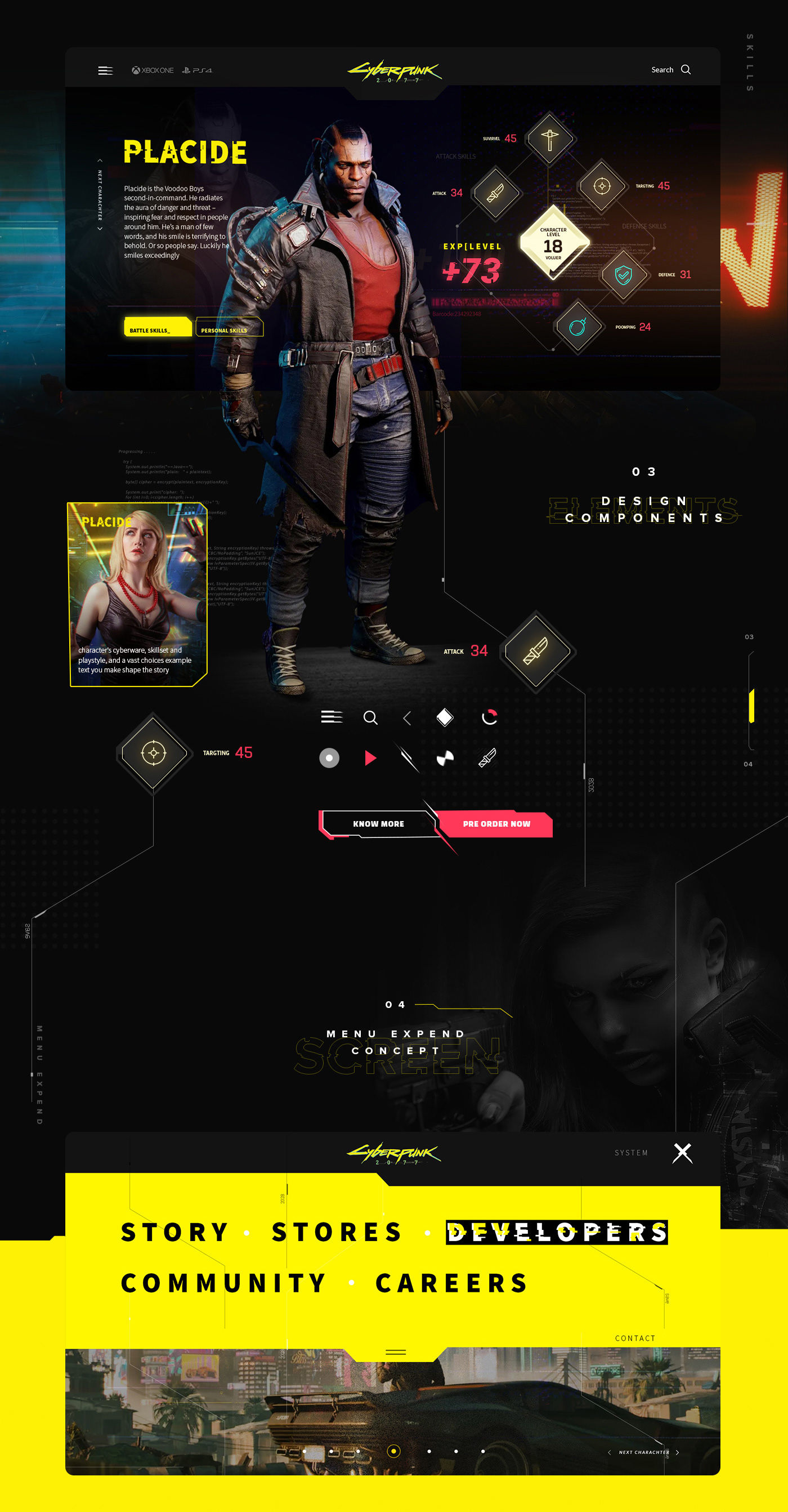 Wallpaper #5wOPYpMBpyOg8YnEjNLJ297 Cyberpunk 2077 Website Redesign Behance
