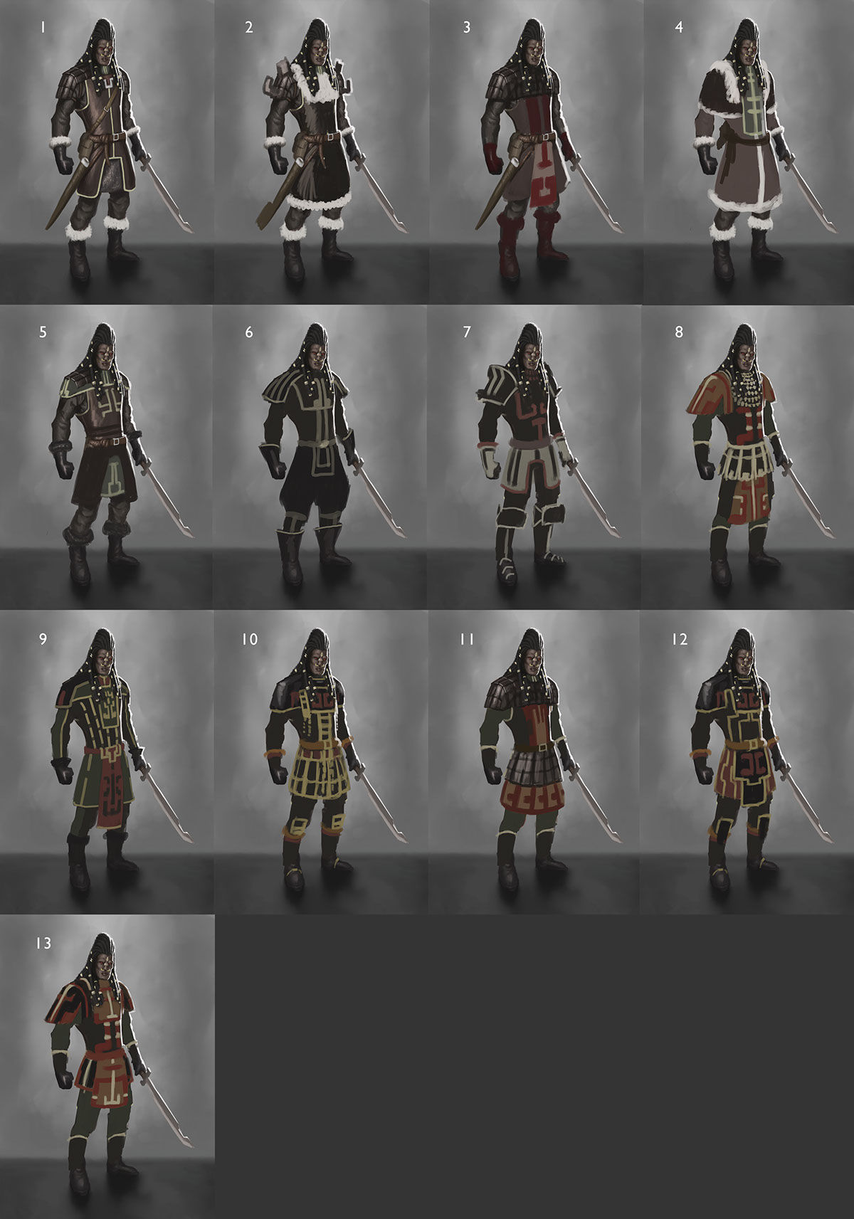 Wallpaper #pgMYY5MBpyOg8YnEidTt101 Grey Days Ortan Guard Light Armor on Behance