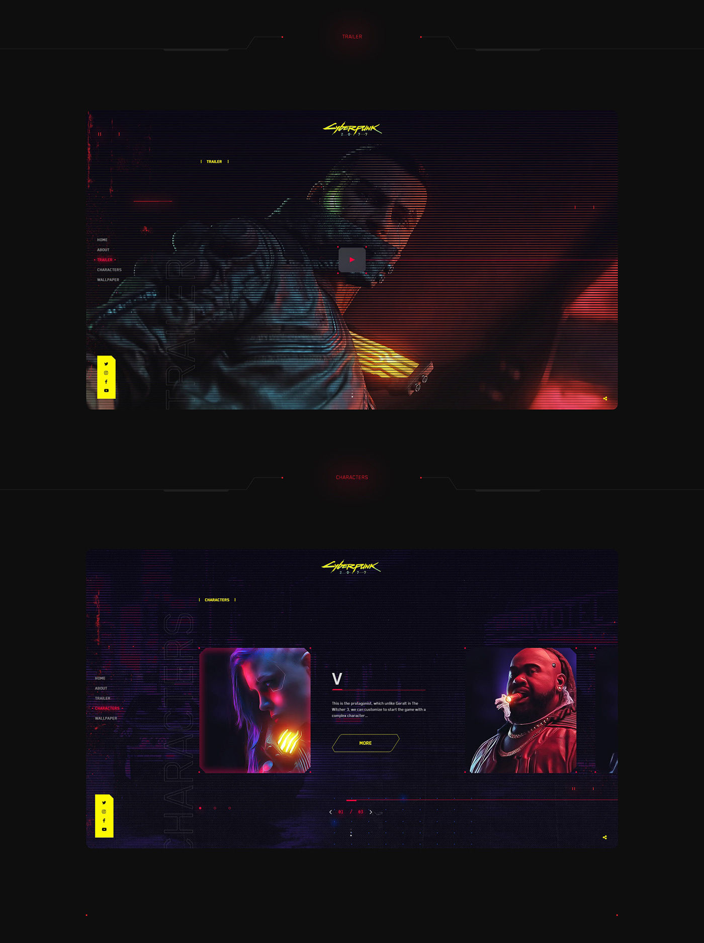 Wallpaper #y32f8I4Bnwiau_P6AQYo58 Cyberpunk 2077 on Behance