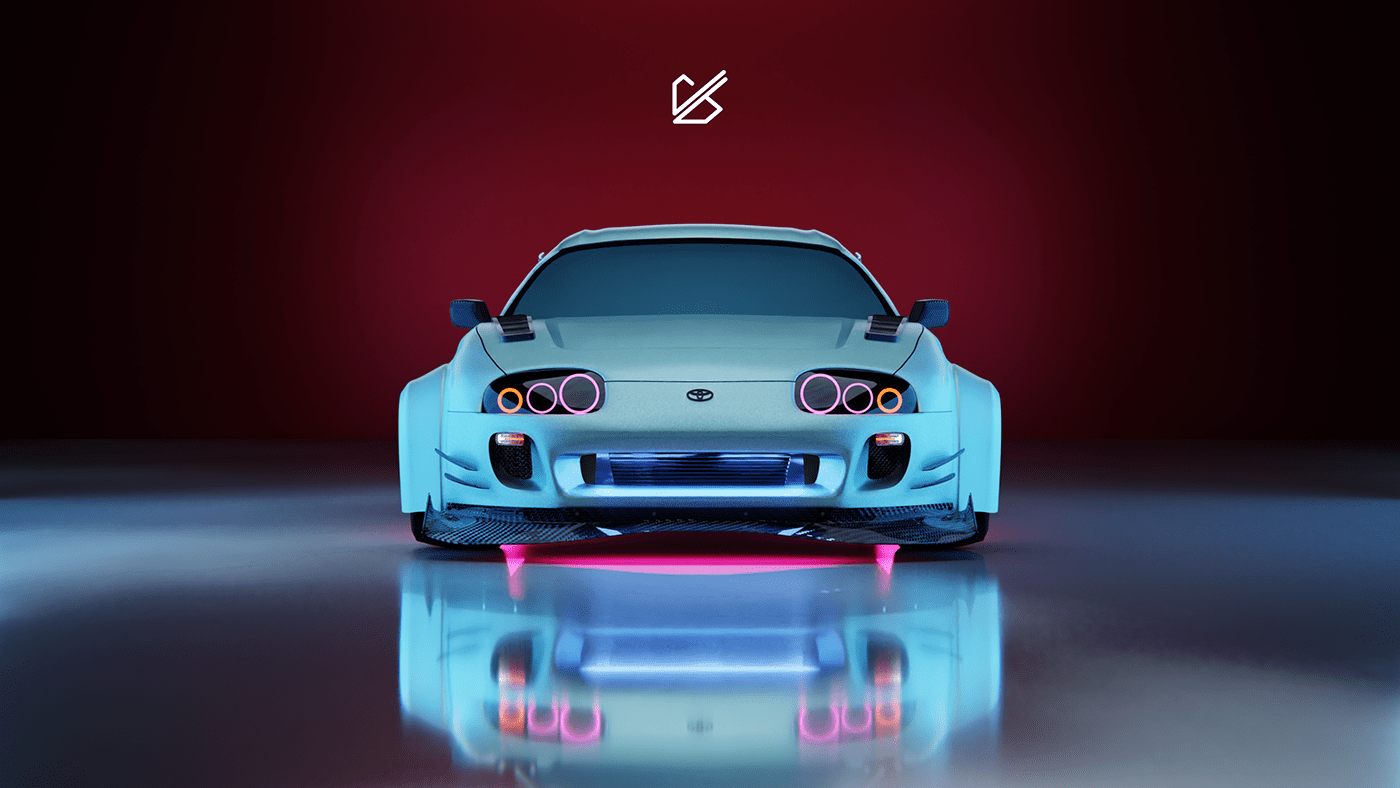 Wallpaper #uhyWQZMB8JfcLg2Jq_eg219 Toyota Supra Mk Iv 3D Render on Behance