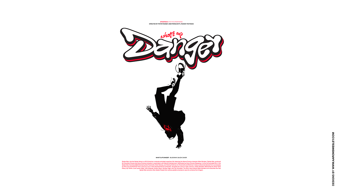 Wallpaper #D_QkOpMBKFX8bn3rd3iD479 Whats Up Danger Spiderverse Personal Project on Behance