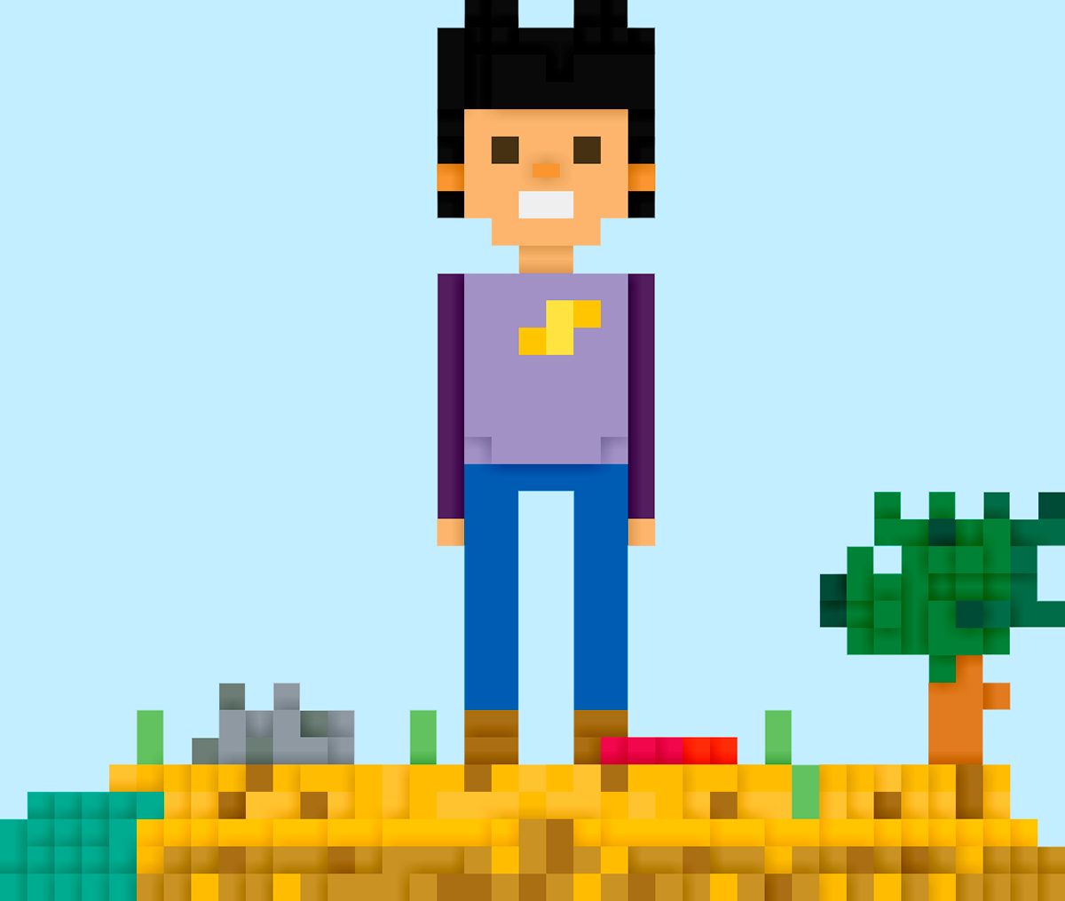 Wallpaper #1Gc765IBSpphPi3-00r676 Pixel Art Character on Behance