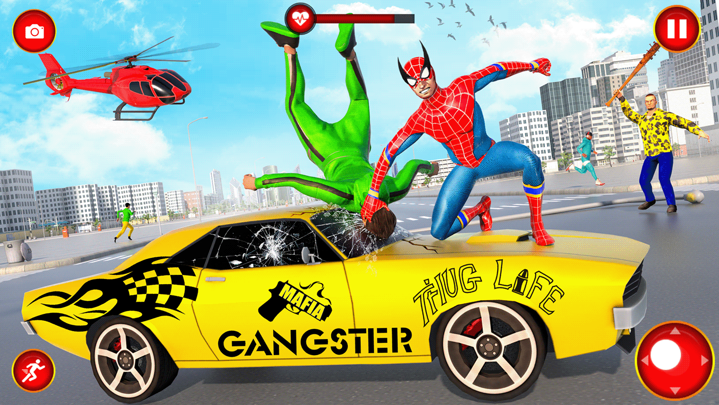 Wallpaper #bWfV9JIBSpphPi3-KHy4353 Super Hero Game Behance