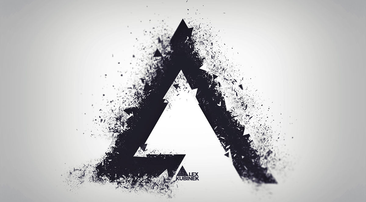 Wallpaper #cbln3ZIBJvJKYCmEEAAv131 Triangle Splatter Logo Design Behance