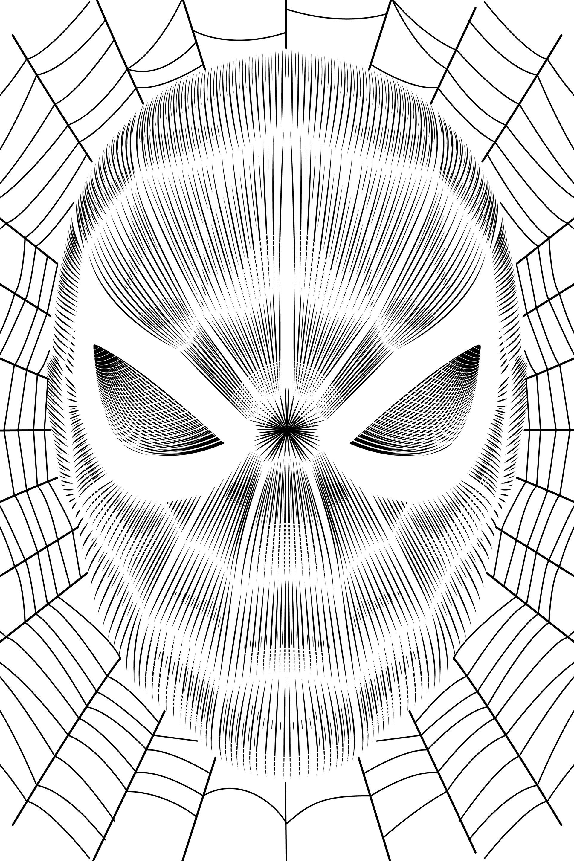 Wallpaper #nDNJM5MBcgDP3FvJg6rW339 Spider Man Vector Line Poster on Behance