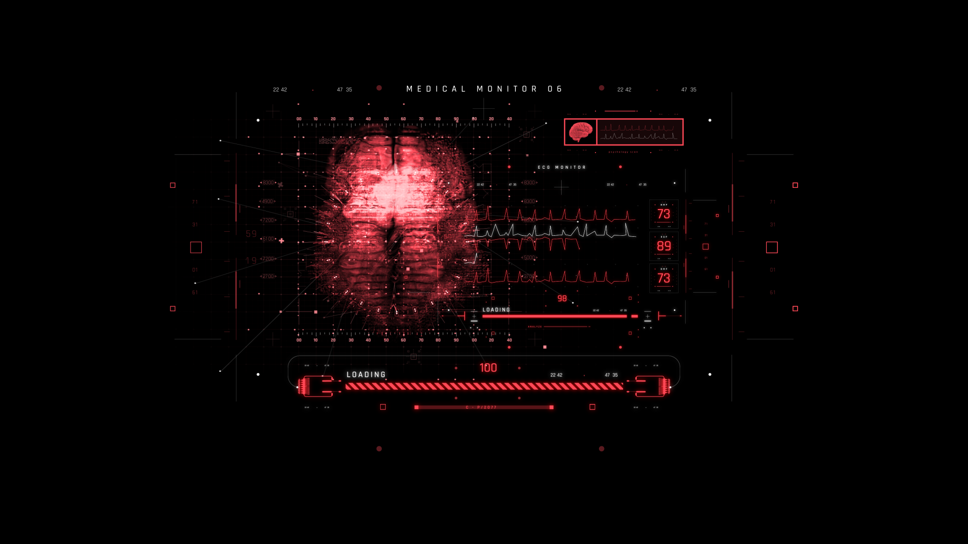 Wallpaper #S2eKBJMBSpphPi3-_LiM137 Cyberpunk Hud Ui 500 Behance