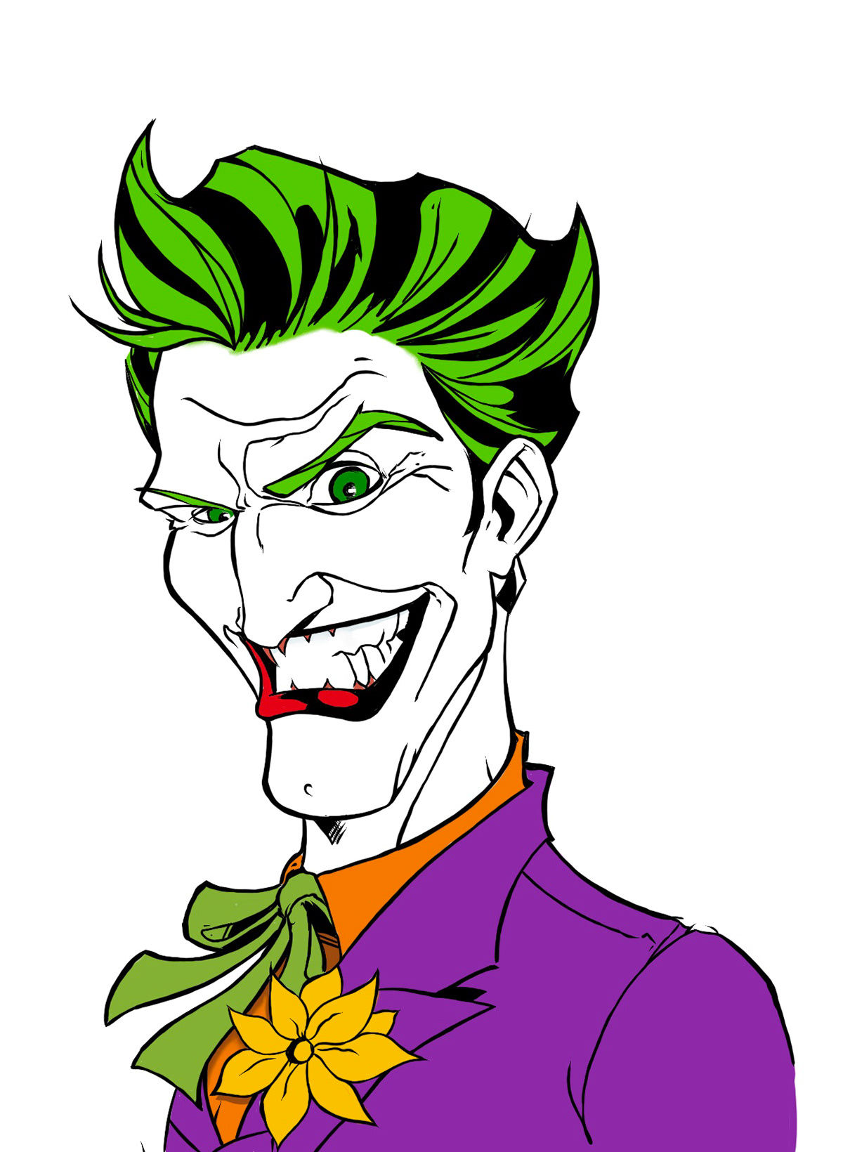 Wallpaper #5s4WJZMB71dOy6JZUxII25 Joker Ink and Colour Work on Behance