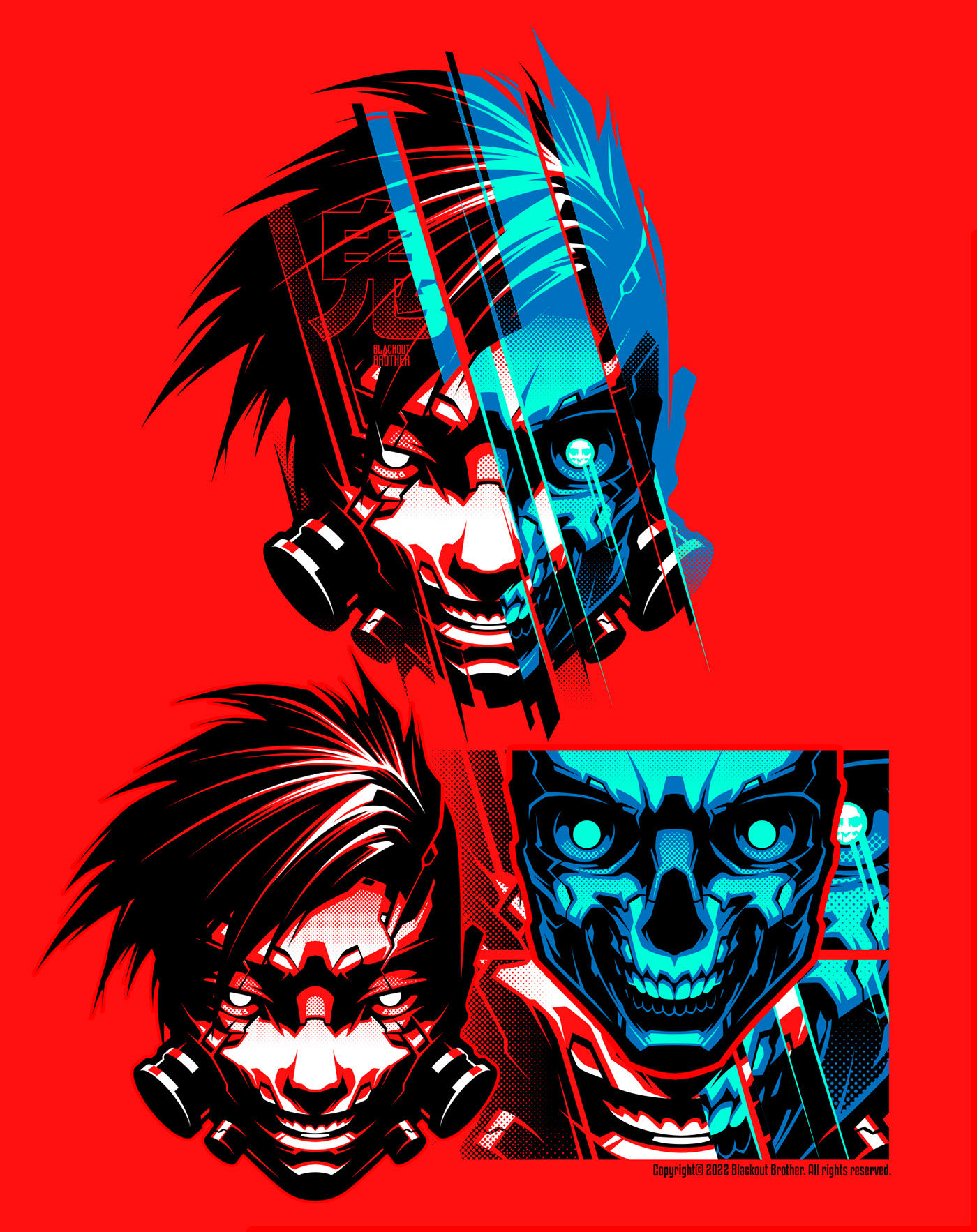 Wallpaper #gABY644BSdW8dNougBFN17 Cyberpunk Anime Style Vector Art on Behance