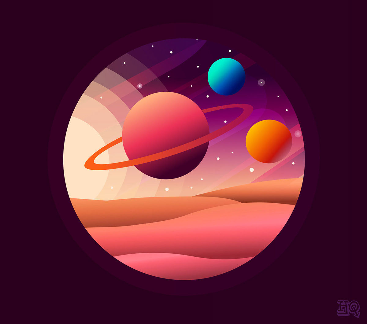 Wallpaper #ZmeS_5IBSpphPi3-CKP9189 Space Theme on Behance