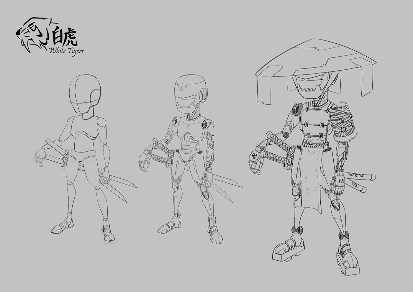 Wallpaper #MRkBBI8BtGB6xQ78Ok0l27 Robot Samurai Concept on Behance