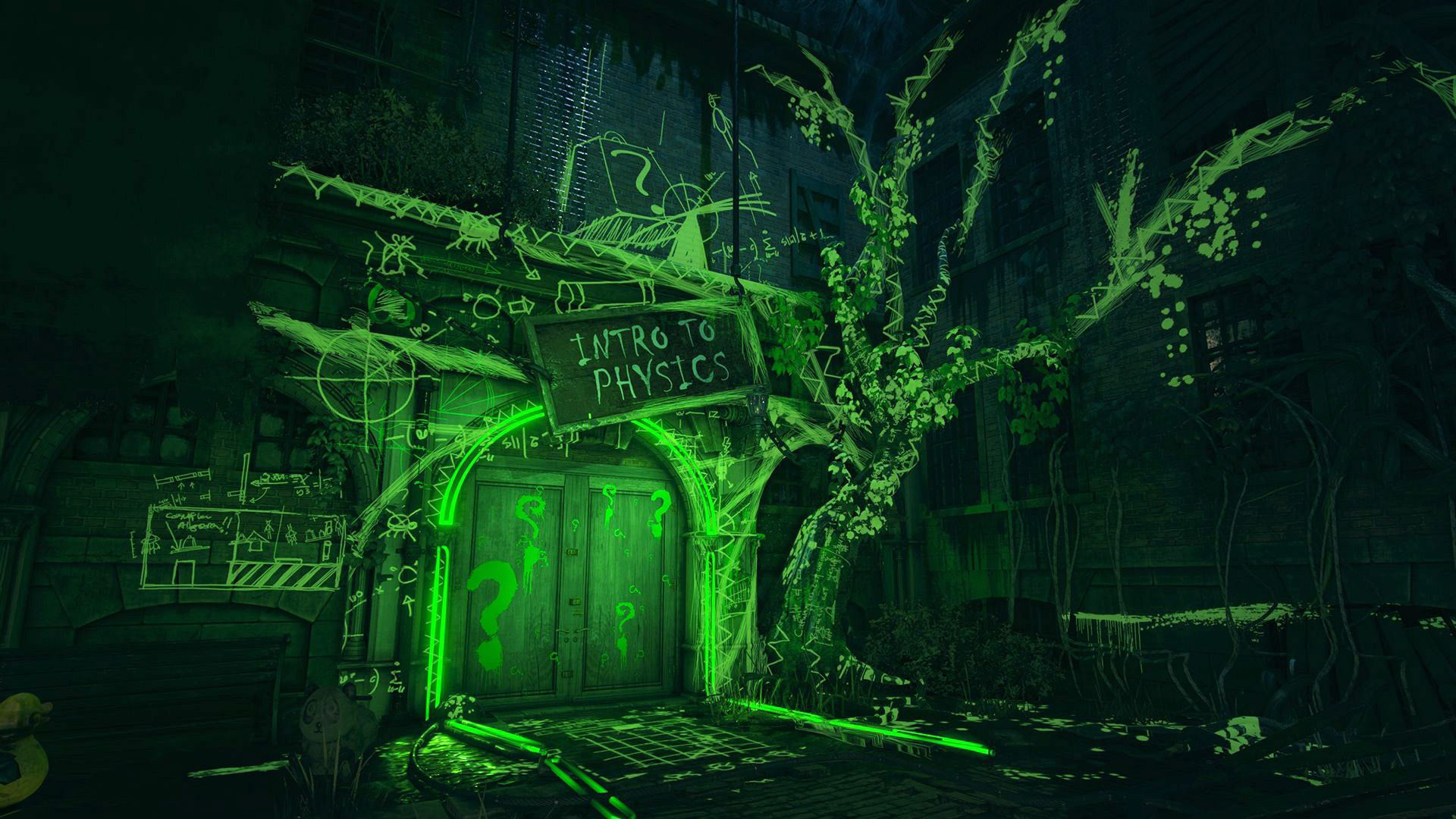 Wallpaper #ru_eSpMBMN-XEVvV9jmm302 Batman Arkham Knight Riddlers Orphanage on Behance