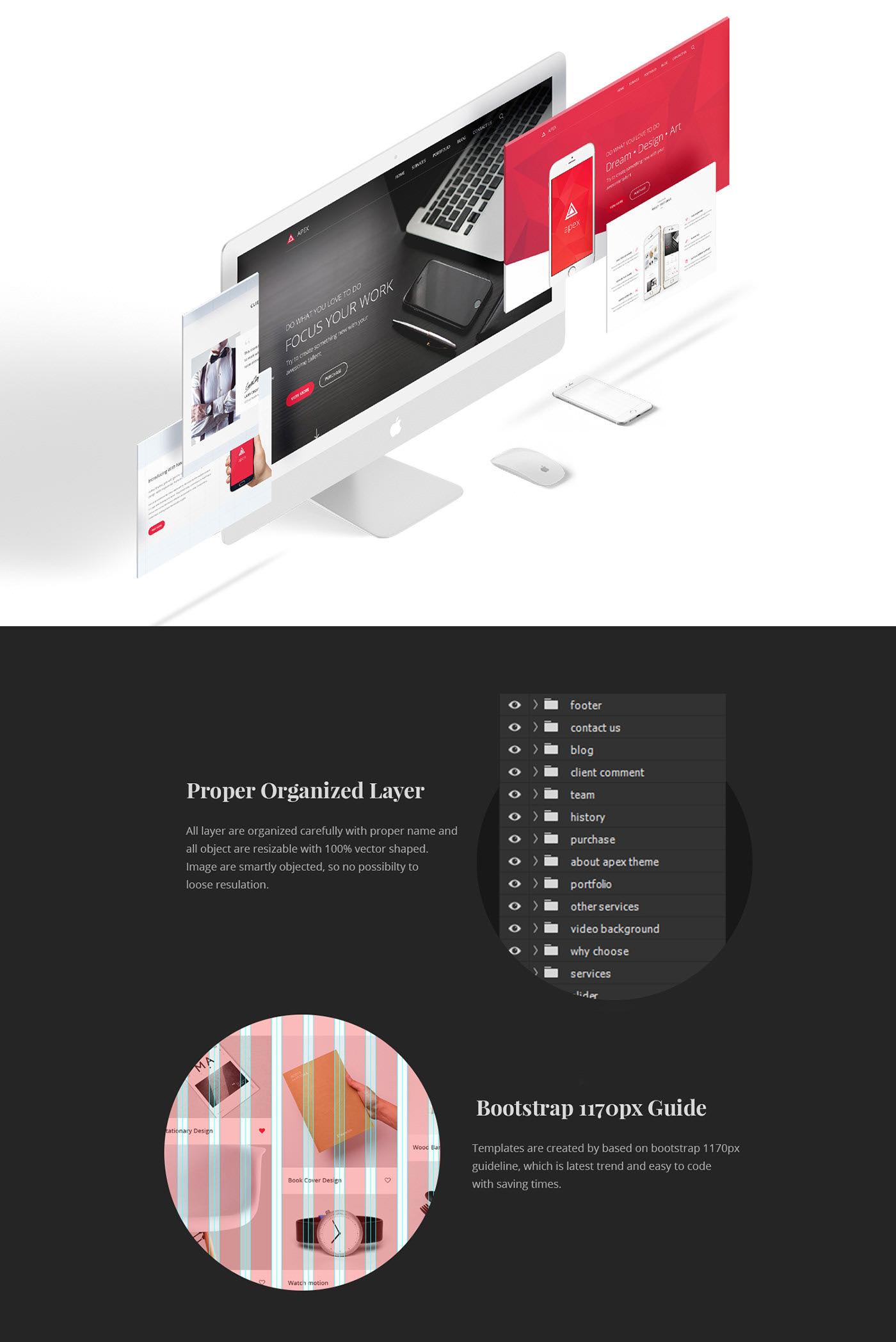 Wallpaper #bWdV_ZIBSpphPi3-jpti242 Apex Corporate Template on Behance