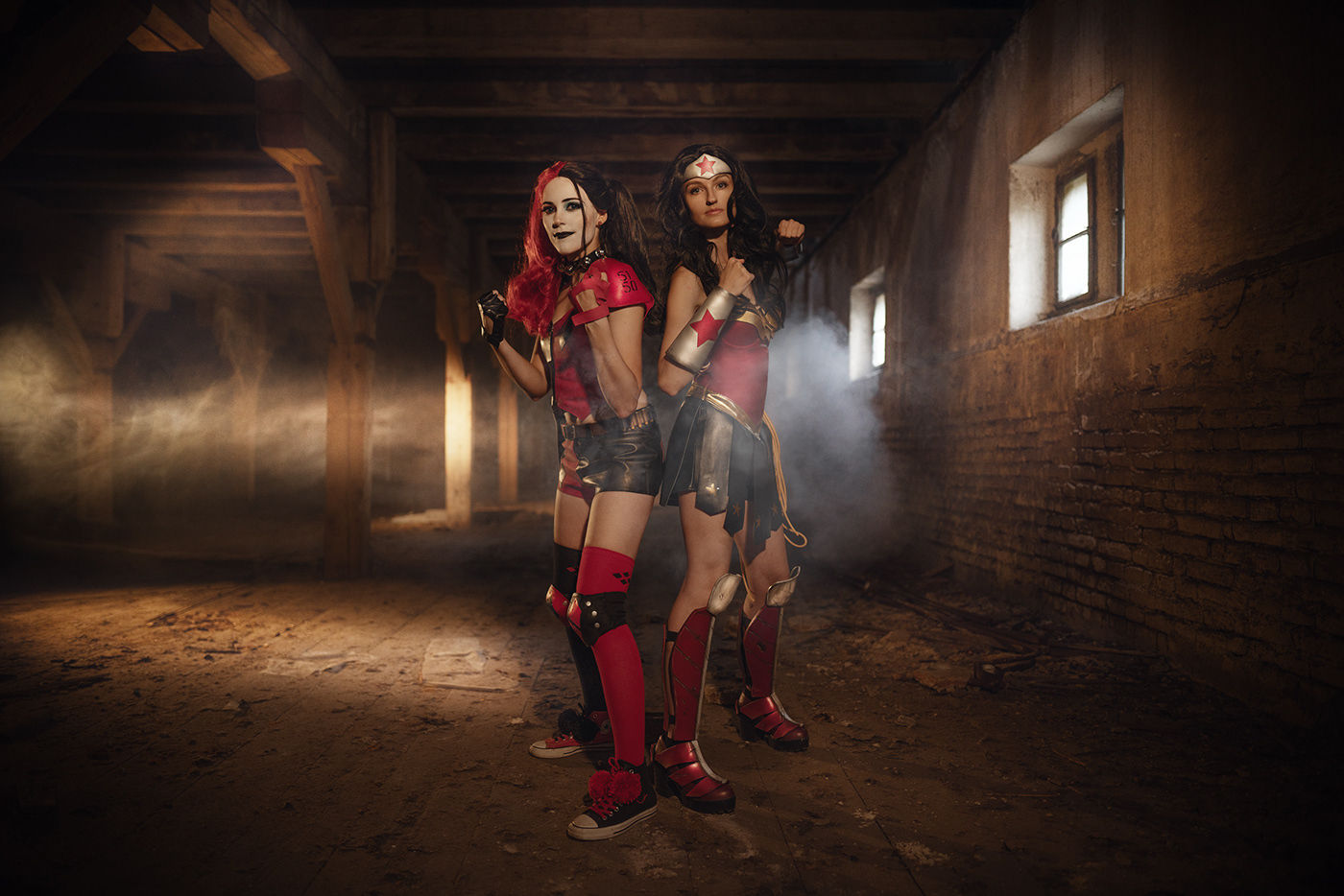 Wallpaper #4b84f Womens Deluxe Harley Quinn Jumpsuit Costume