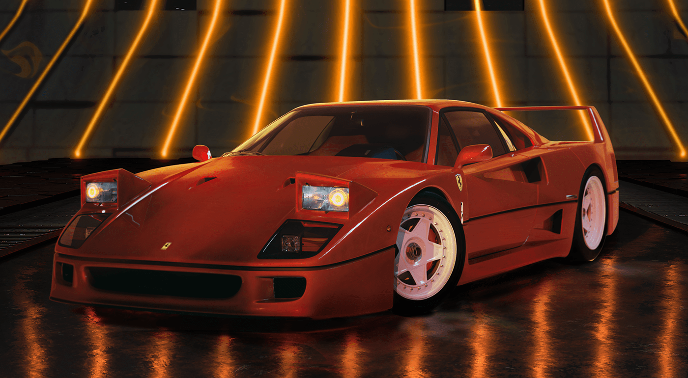 Wallpaper #KkCMMZMBJhL2WPba2Mcc80 Ferrarif40 on Behance