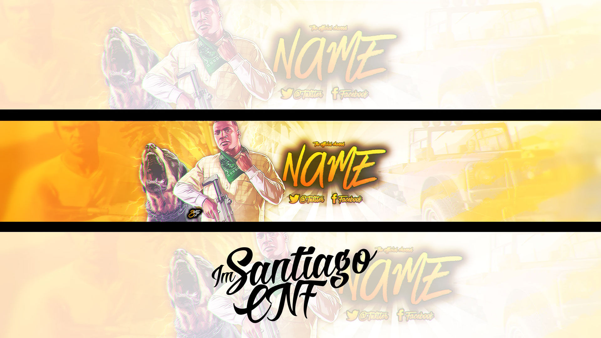 Wallpaper #RWgOGZMBSpphPi3-BxVL73 Banner Template Gta V Behance