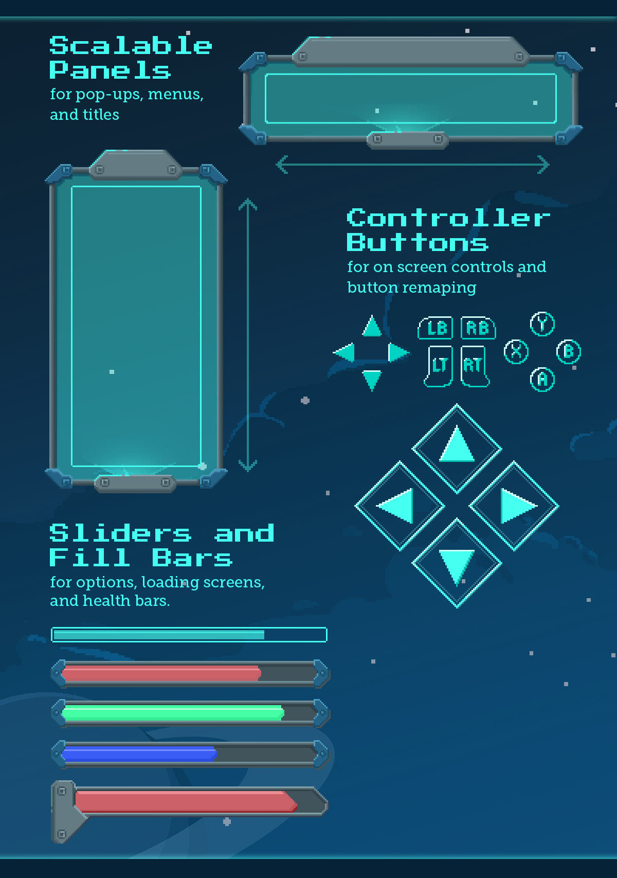 Wallpaper #chldGI8BtGB6xQ78YHF79 Sci Fi Pixel Art Ui Kit Behance
