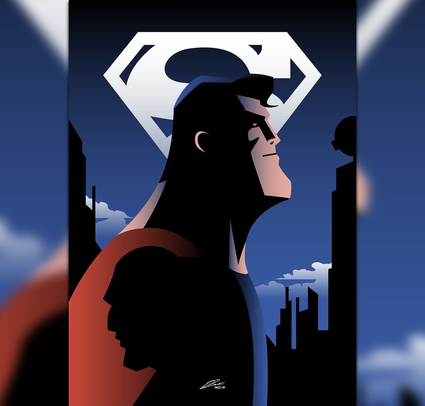 Wallpaper #tmh5I5MBSpphPi3-wjVf27 Batmansuperman Animated Series Poster Art on Behance